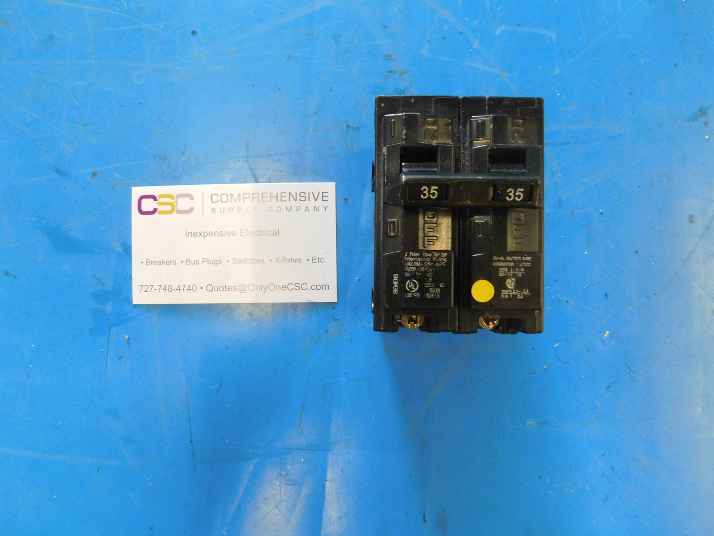 Q235 - Siemens 35A Amp 2P Pole 10kA@120/240V Plug On Circuit Breaker