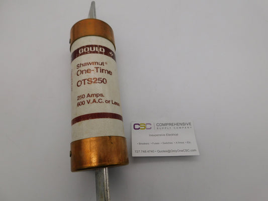 OTS-250 - Gould 250A Amp 600V Class K5 One-Time Blade Fuse
