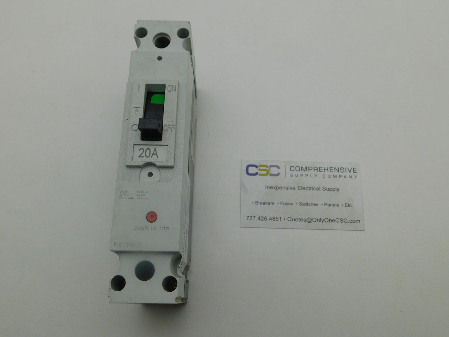 FBV16TE020R2 - GE 20A Amp 1P Pole 600V 150kA@480V Bolt On Circuit Breaker