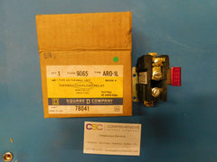 9065AR0-1L - Square D 25A Amp 3P Pole 600V Thermal Overload Relay Open Type
