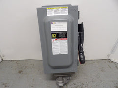 H361AWC - Square D 30A Amp 3P Pole 600V Nema 12K Fusible Heavy Duty Safety Switch