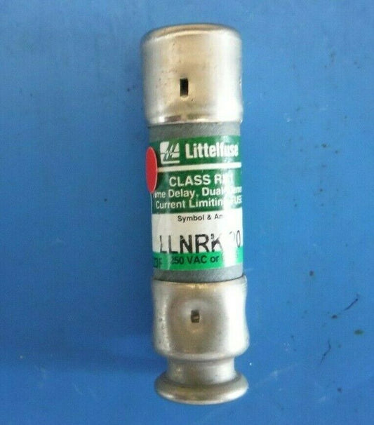 LLNRK-20 - Littelfuse Llnrk-20- Littelfuse 20A Amp Class Rk1 Time Delay Fuse 250Vac - Used