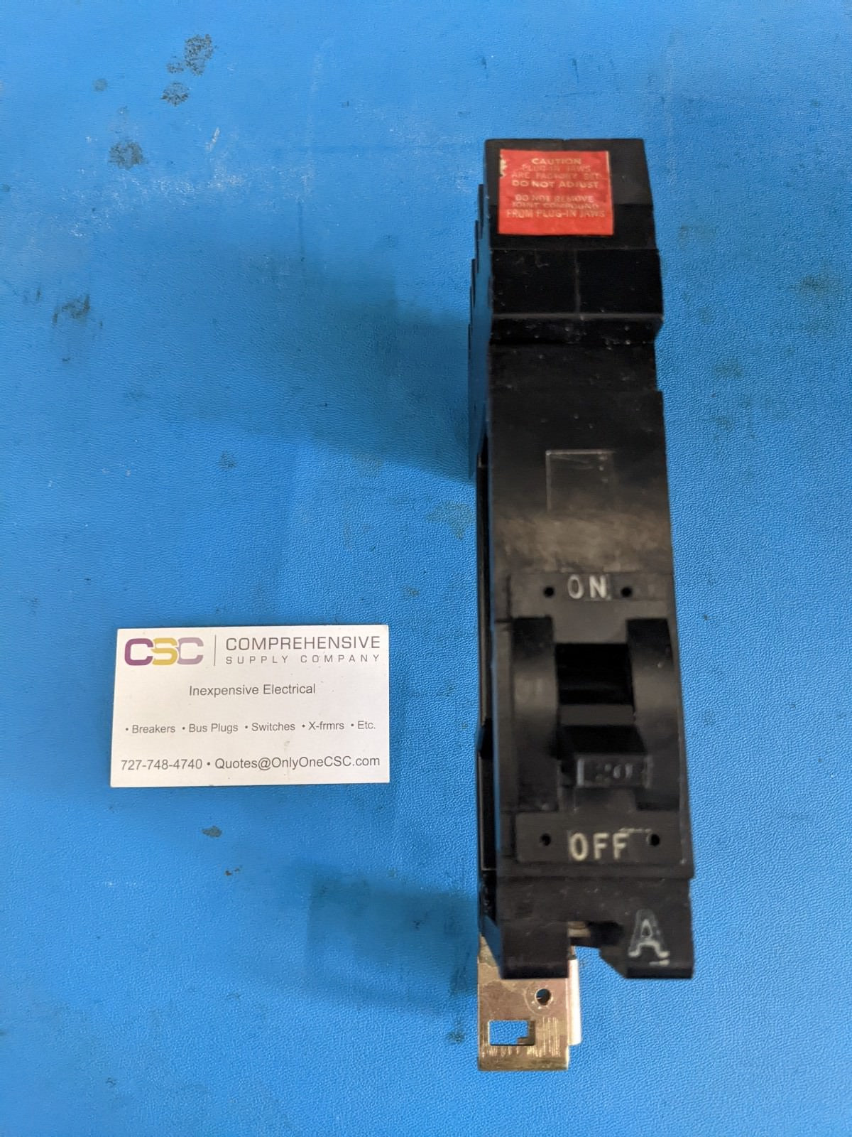 FY14020A - Square D 20A Amp 1P Pole 14kA@277V I-Line Plug On Black Circuit Breaker