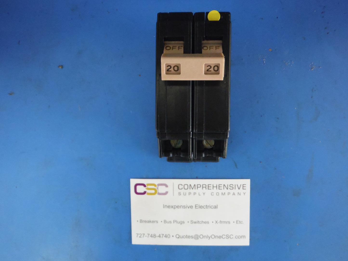 CH220 - Cutler Hammer 20A Amp 2P Pole 10kA@120/240V Plug On Circuit Breaker