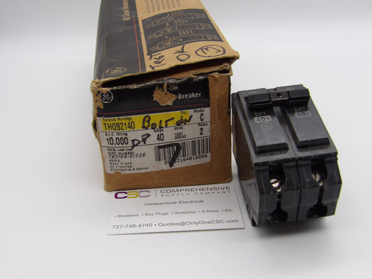 THQB2140 - GE 40A Amp 2P Pole 10kA@120/240V Bolt On Circuit Breaker