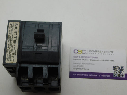 QO31001021 - Square D 100A Amp 3P Pole 10kA@240V Plug On Black Circuit Breaker W/120/208/240 Shunt Trip