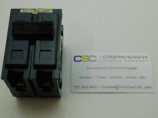 BAB2020 - Eaton 20A Amp 2P Pole 10kA@120/240V Bolt On Black Circuit Breaker