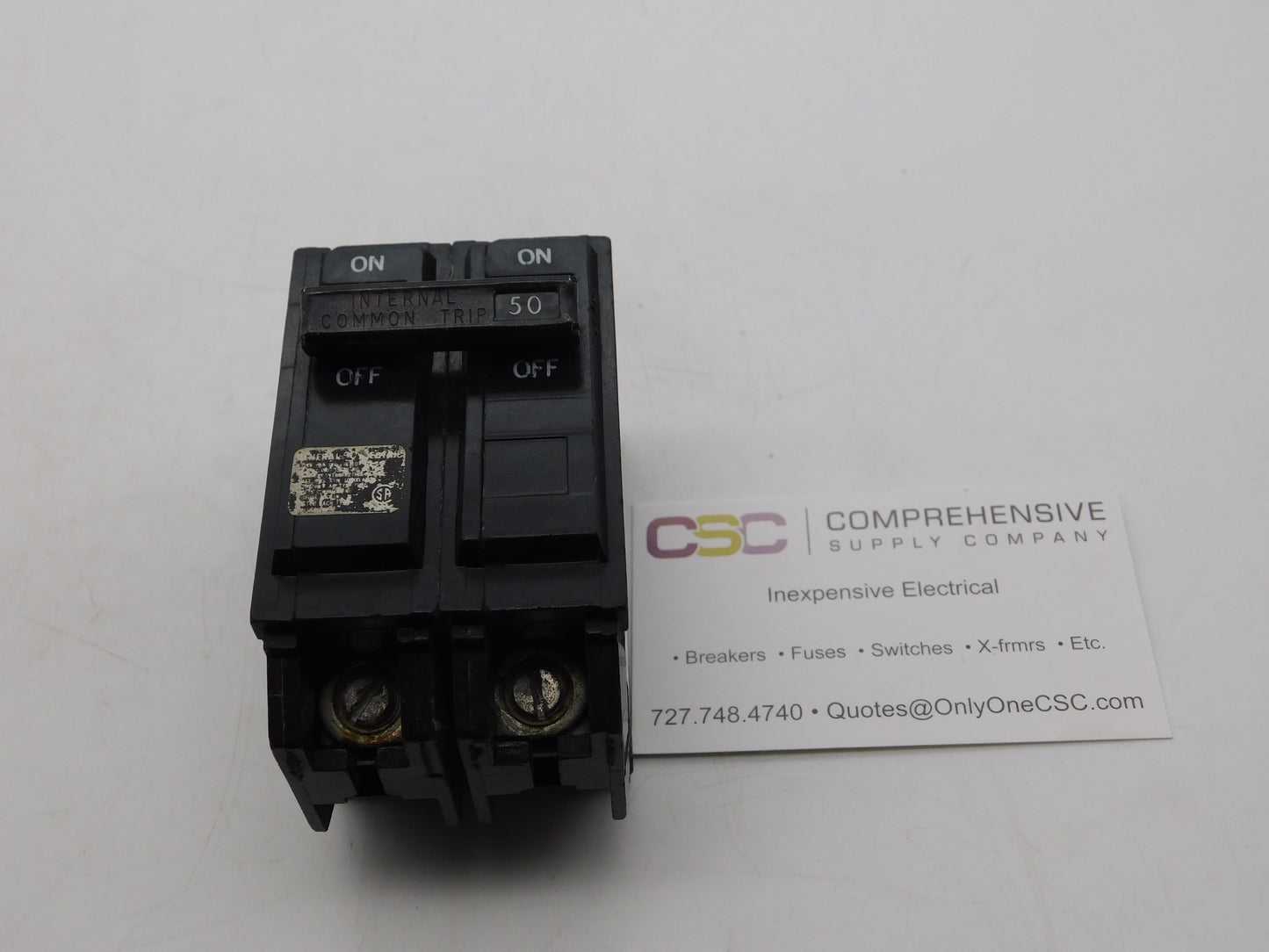THQL2150 - GE 50A Amp 2P Pole 10kA@120/240V Plug On Circuit Breaker - Older Series