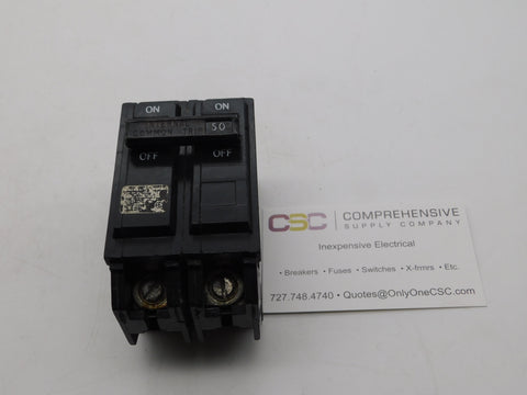 THQL2150 - GE 50A Amp 2P Pole 10kA@120/240V Plug On Circuit Breaker - Older Series