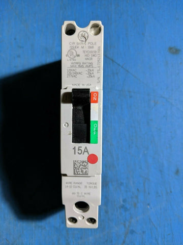 TEYD1015B - GE 15A Amp 1P Pole 25kA@277V Bolt On Circuit Breaker