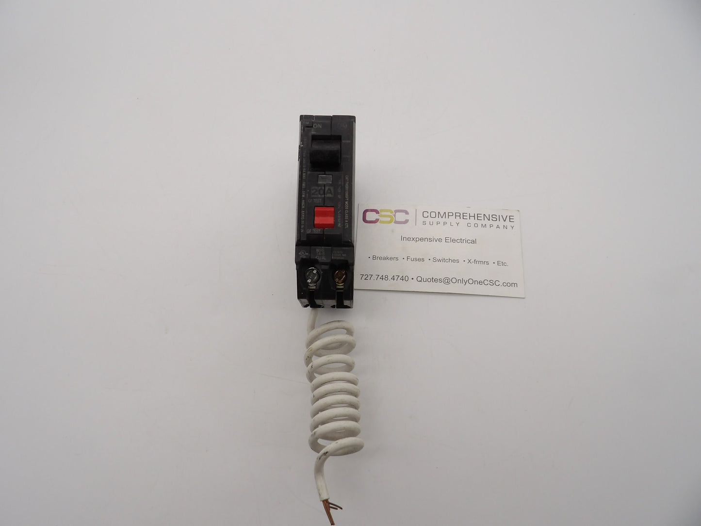 THQB1120GFT - GE 20A Amp 1P Pole 10kA@120V Bolt On Ground Fault GFCI Circuit Breaker