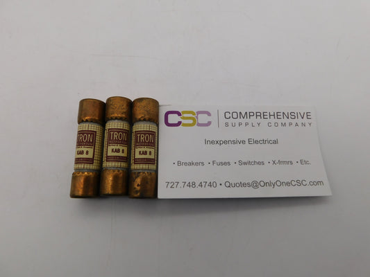 KAB-8 - Tron 8A Amp 250V Rectifier Cartridge Fuse - 3 Pack