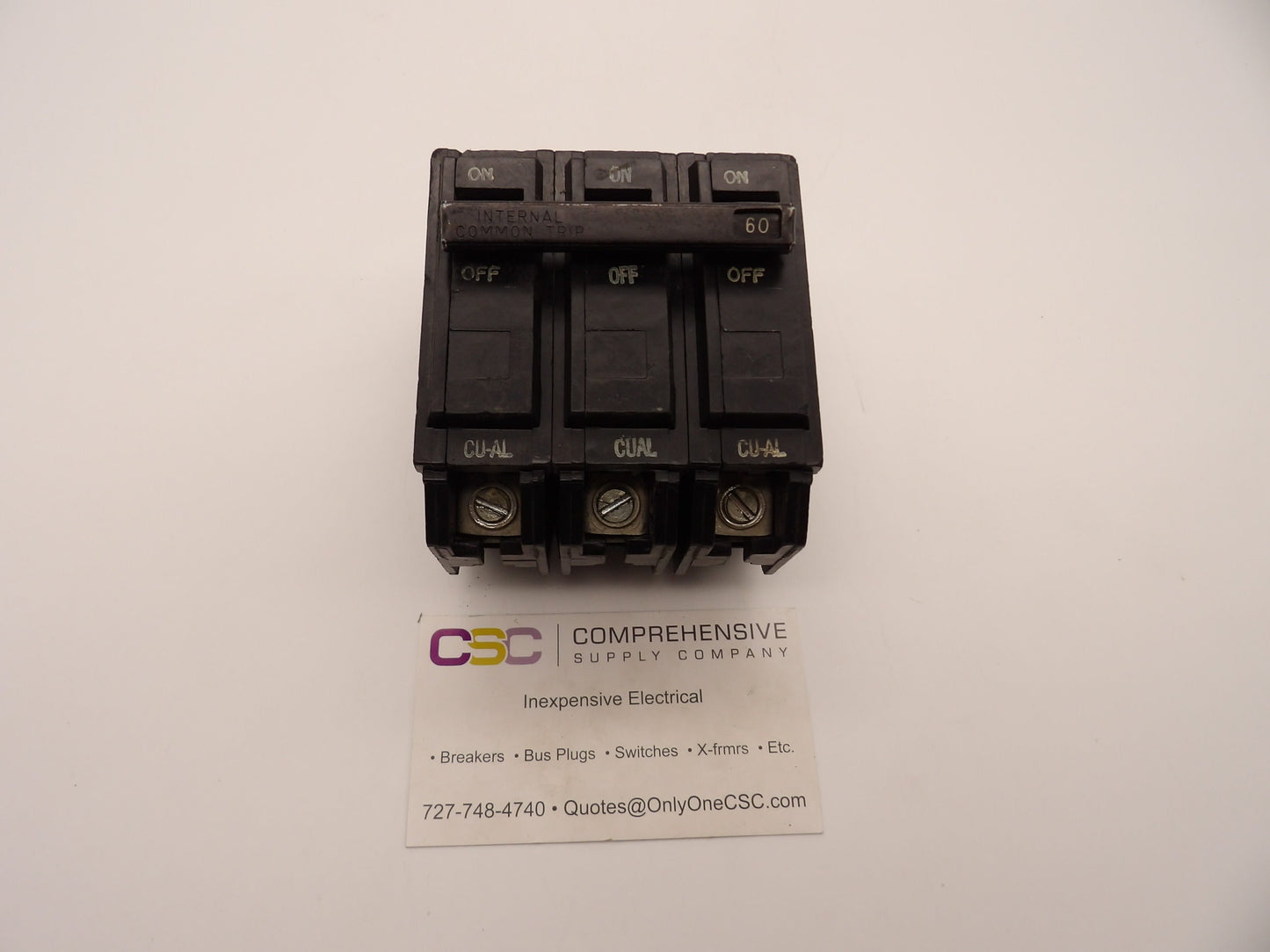 THQB32060 - GE 60A Amp 3P Pole 10kA@240V Bolt On Circuit Breaker - Older Series