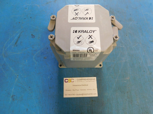 JBX444 - Kraloy Waterproof Pvc Junction Box 4X4X4"In 50-11 Cubic In Capacity