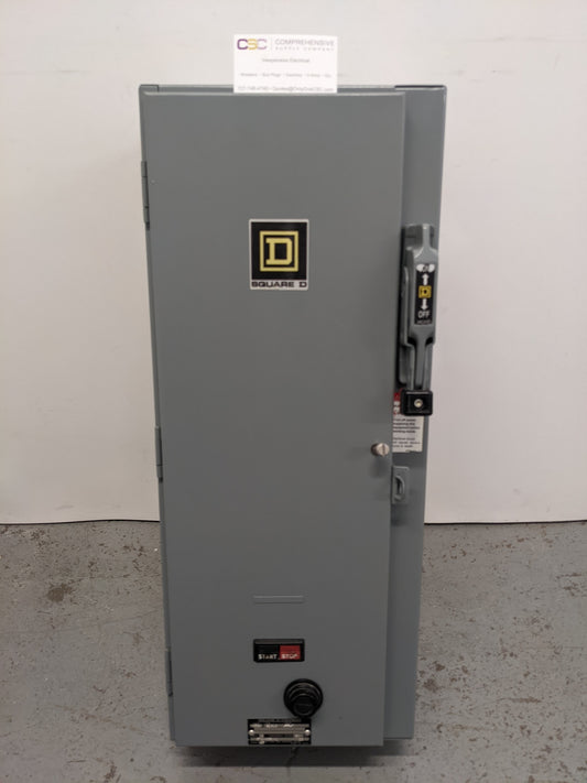 8538SDG16AFF4T - Square D 8538 Nema Size 2 120V Coil Fusible Combination Starter W/ Start/Stop And Nema 1 Enclosure