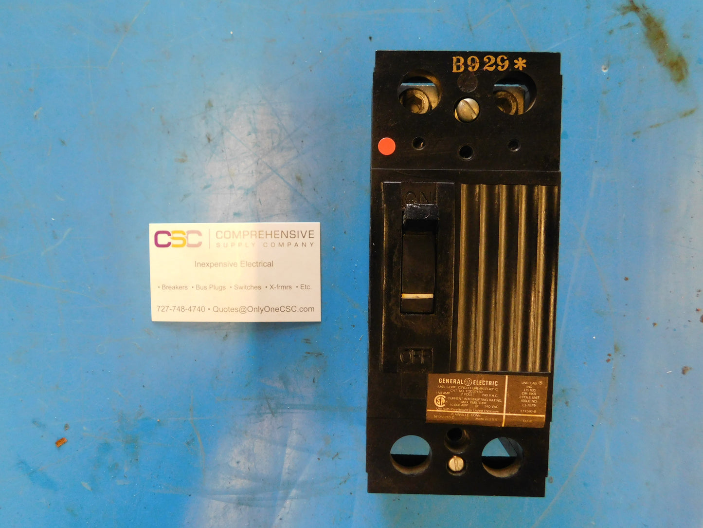 TQD22150 - GE 150A Amp 2P Pole 10kA@240V Bolt On Circuit Breaker