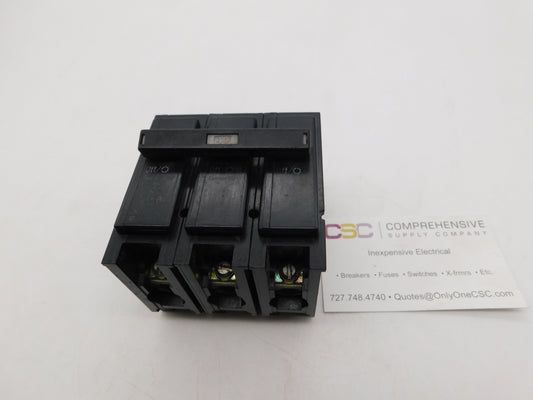 BR340 - Cutler Hammer 40A Amp 3P Pole 10kA@240V Plug On Circuit Breaker W/Gray Handle