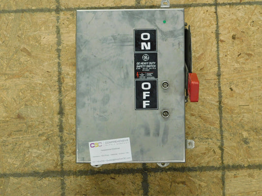 TH3361SS317 - GE 30A Amp 3P Pole 600V Nema 1,4/4X,5,12 Fusible Safety Switch