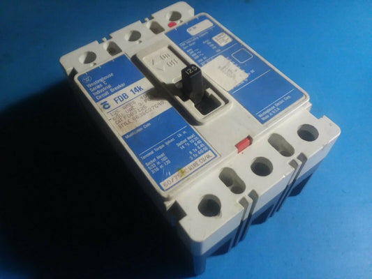 FDB3125 - Westinghouse 125A Amp 3P Pole 600V 14kA@480V Bolt On Circuit Breaker W/Blue Label
