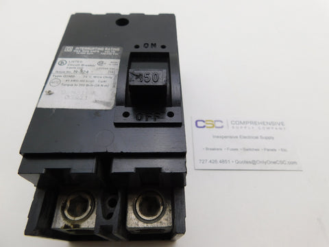 Q2M2150 - Square D 150A Amp 2P Pole 10kA@120/240V Bolt On Circuit Breaker