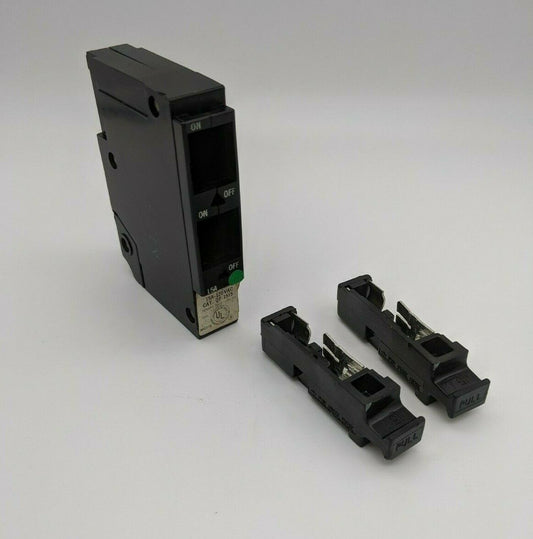 QF-1515 - Square D 15/15A Amp 2X1P Pole 10kA@120V Plug On Duplex Fuse Pull Circuit Breaker/Misc Switch