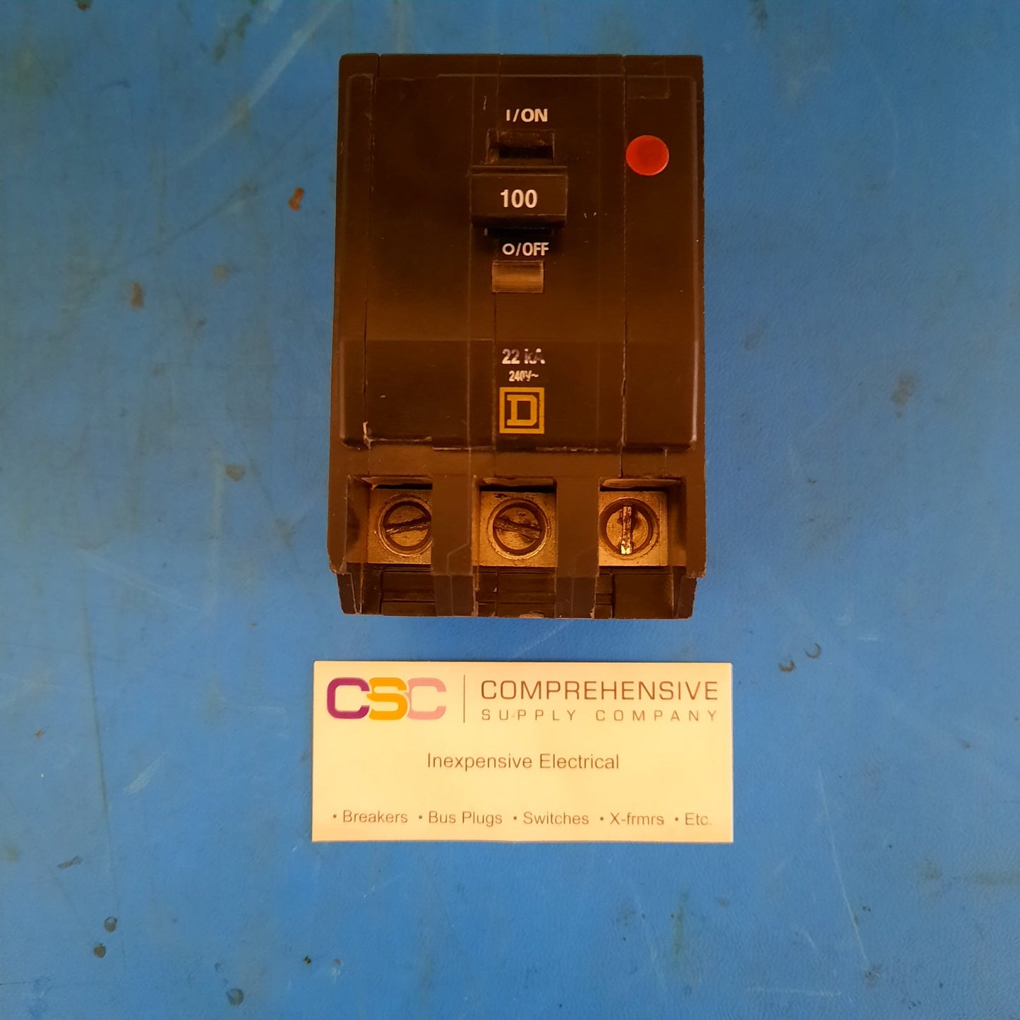 QOB3100VH - Square D 100A Amp 3P Pole 22kA@240V Bolt On Circuit Breaker