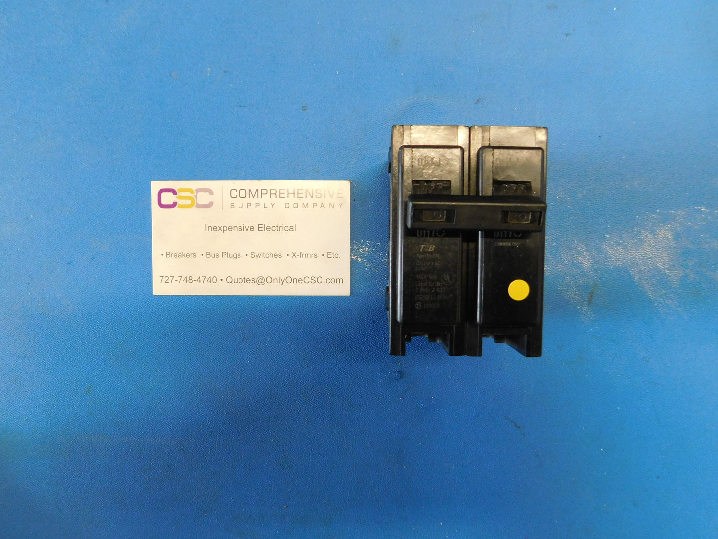 TB220 - T & B 20A Amp 2P Pole 10kA@120/240V Plug On Circuit Breaker