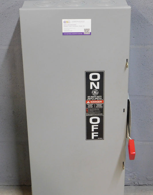 THN3364 - GE 200A Amp 3P Pole 600V Nema 1 Non Fusible Heavy Duty Safety Switch
