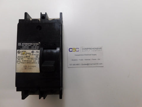 Q2L2100H - Square D 100A Amp 2P Pole 22kA@240V Feed Through Circuit Breaker