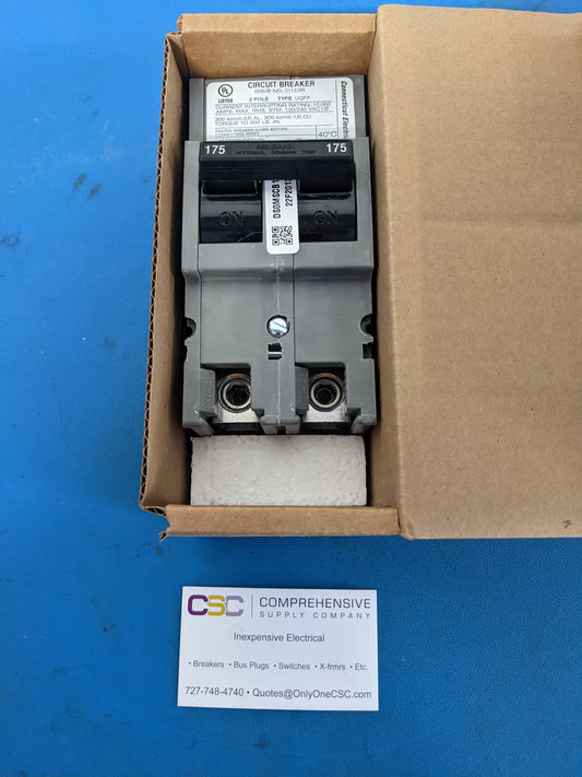 UQFP2175 - Connecticut Electric 175A Amp 2P Pole 10kA@120/240V Plug On Main Circuit Breaker