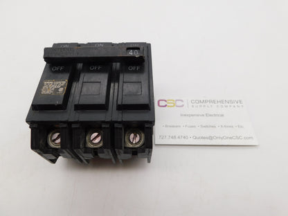 THQL32040 - GE 40A Amp 3P Pole10kA@240V Plug On Circuit Breaker - Older Series