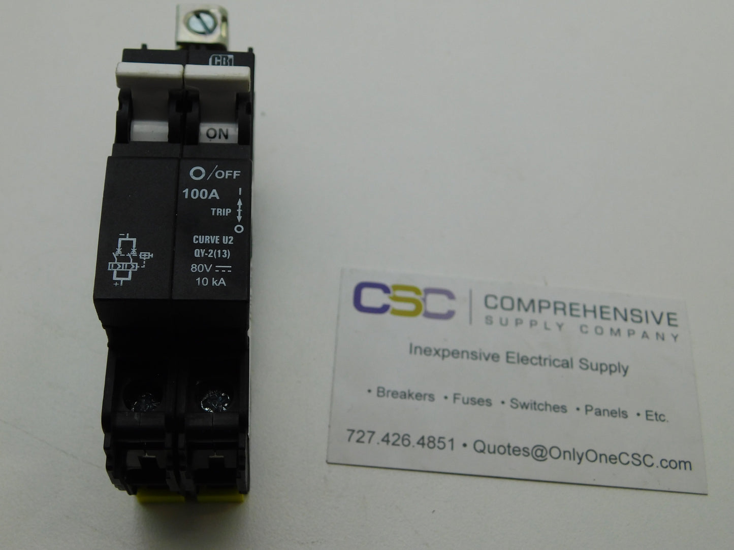QY28U2100B0ZL - Cbi 100A Amp 2P Pole 10kA@80V Din Rail Curve U2 Circuit Breaker