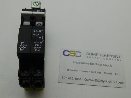 QY28U2100B0ZL - Cbi 100A Amp 2P Pole 10kA@80V Din Rail Curve U2 Circuit Breaker