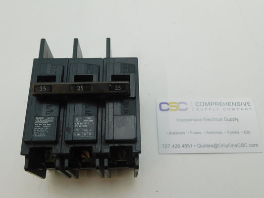 BQ3B035 - Siemens 35A Amp 3P Pole 10kA@240V Bolt On Circuit Breaker
