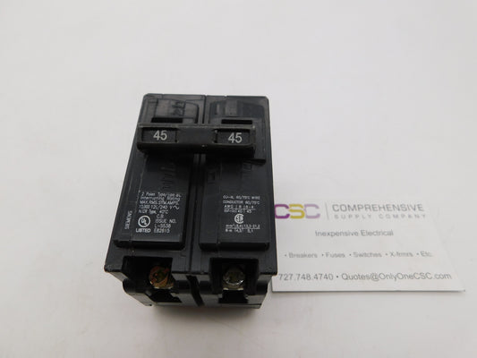 B245 - Siemens 45A Amp 2P Pole 10kA@120/240V Bolt On Circuit Breaker