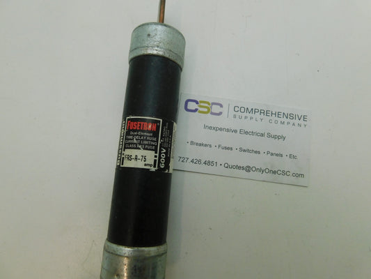 FRSR75 - Fusetron 75A Amp 600V Class Rk5 Fusetron Time-Delay Blade Fuse