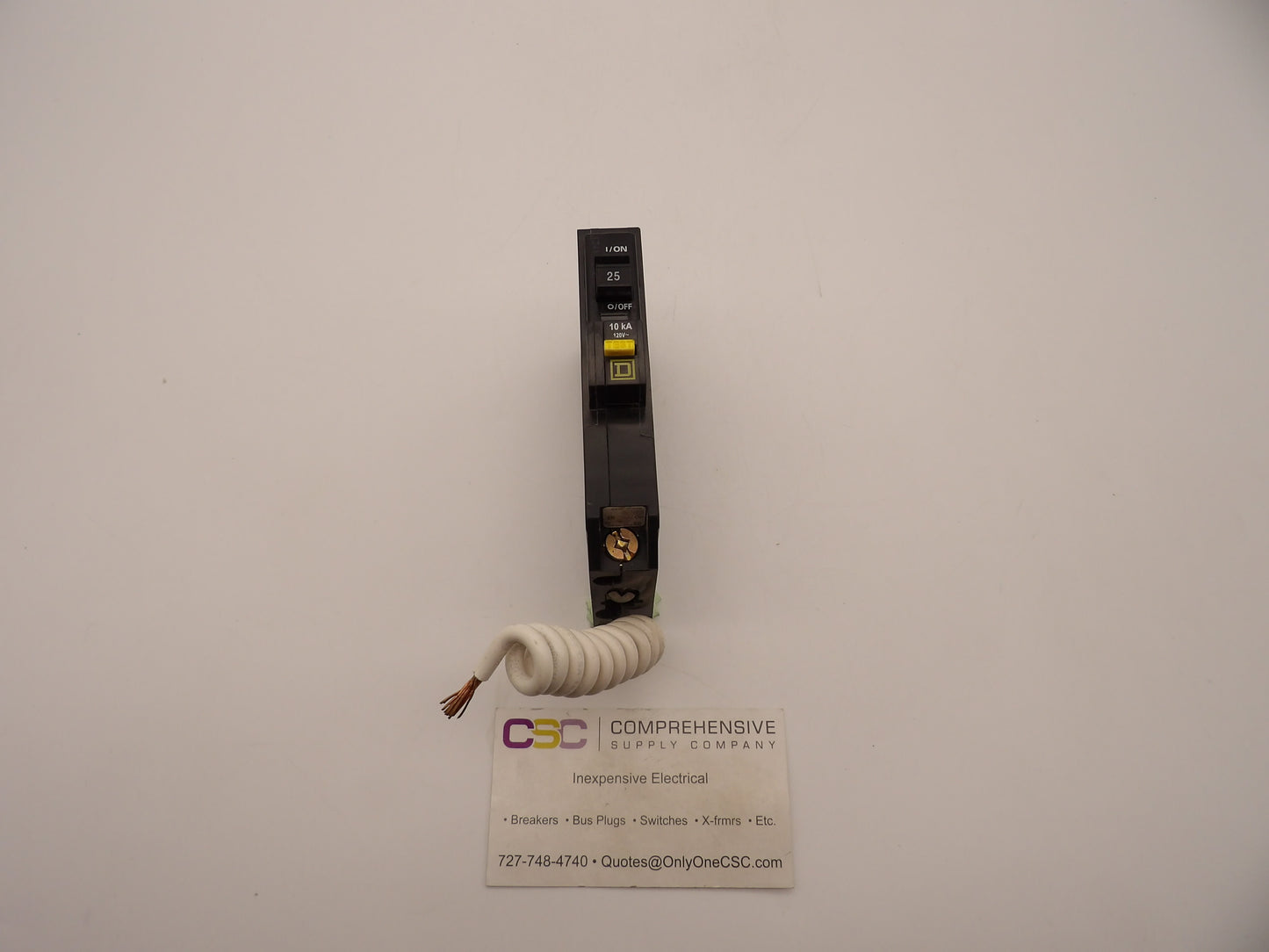 QOB125GFI - Square D 25A Amp 1P Pole 10kA@120V Bolt On Ground Fault GFCI Circuit Breaker