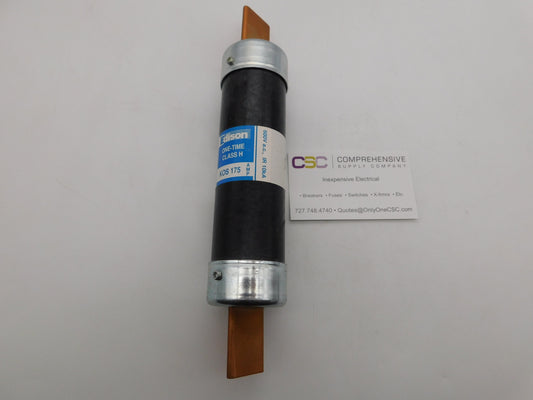 KOS-175 - Edison 175A Amp 600V Class K5 One-Time Blade Fuse