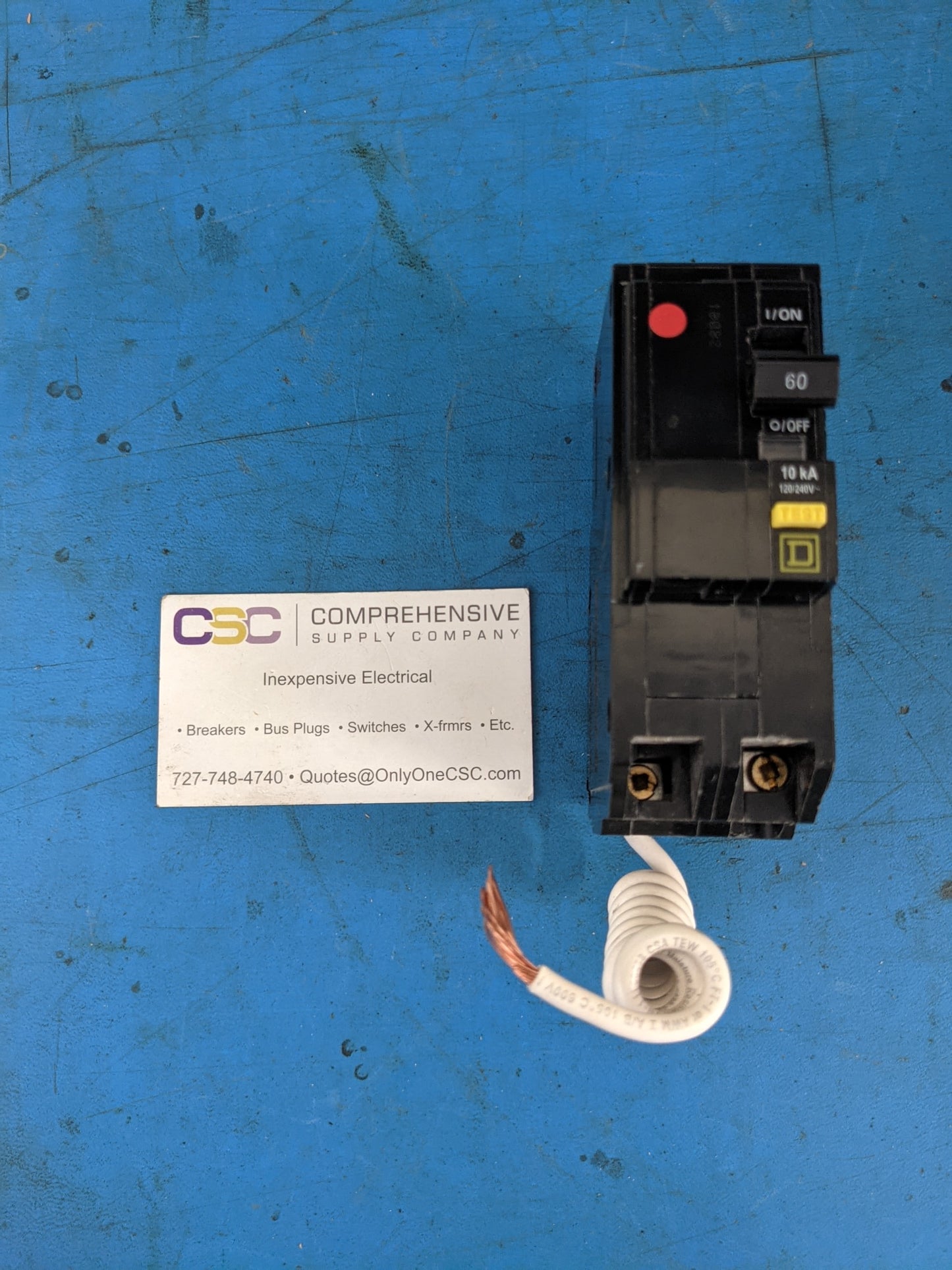 QO260GFI - Square D 60A Amp 2P Pole 10kA@120/240V Plug On Ground Fault GFCI Circuit Breaker