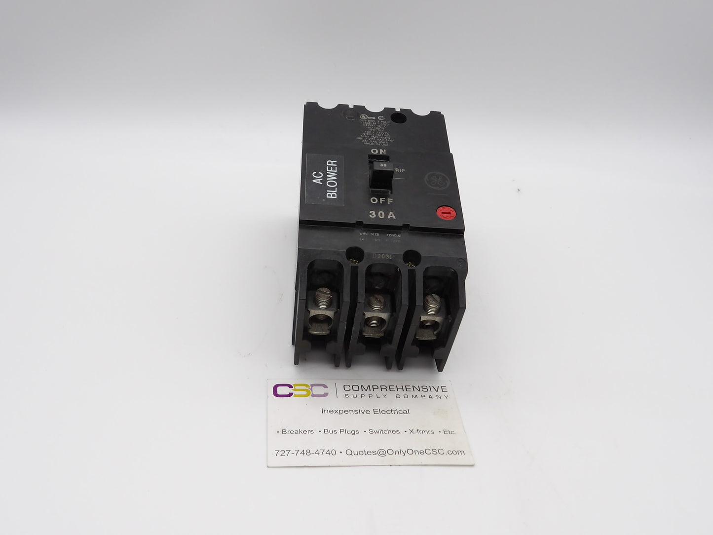 TEY330 - GE 30A Amp 3P Pole 14kA@480/277V Bolt On Circuit Breaker