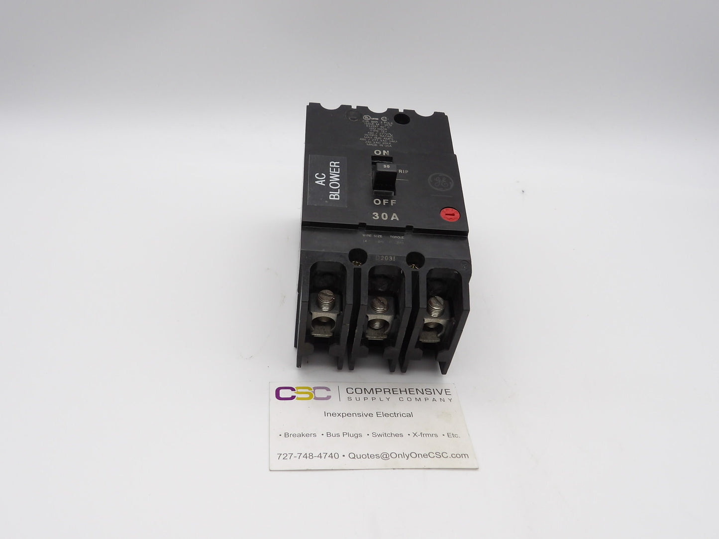TEY330 - GE 30A Amp 3P Pole 14kA@480/277V Bolt On Circuit Breaker