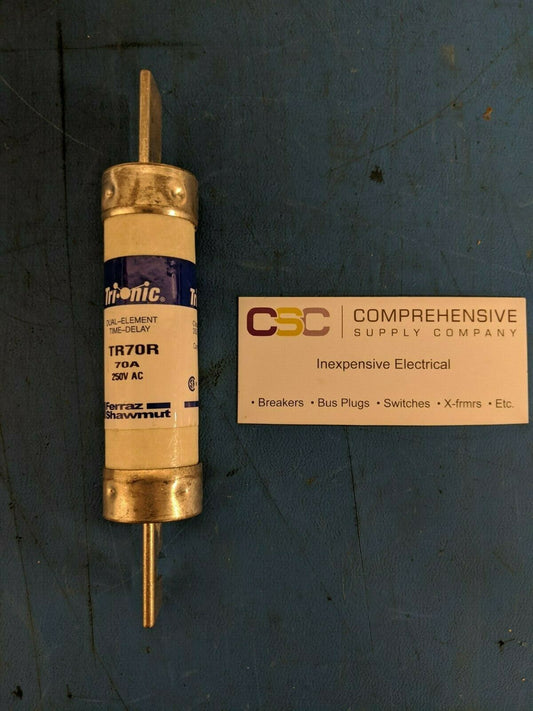 TR70R - Ferraz Shawmut 70A Amp 250V Time Delay Class Rk5 Trionic Fuse