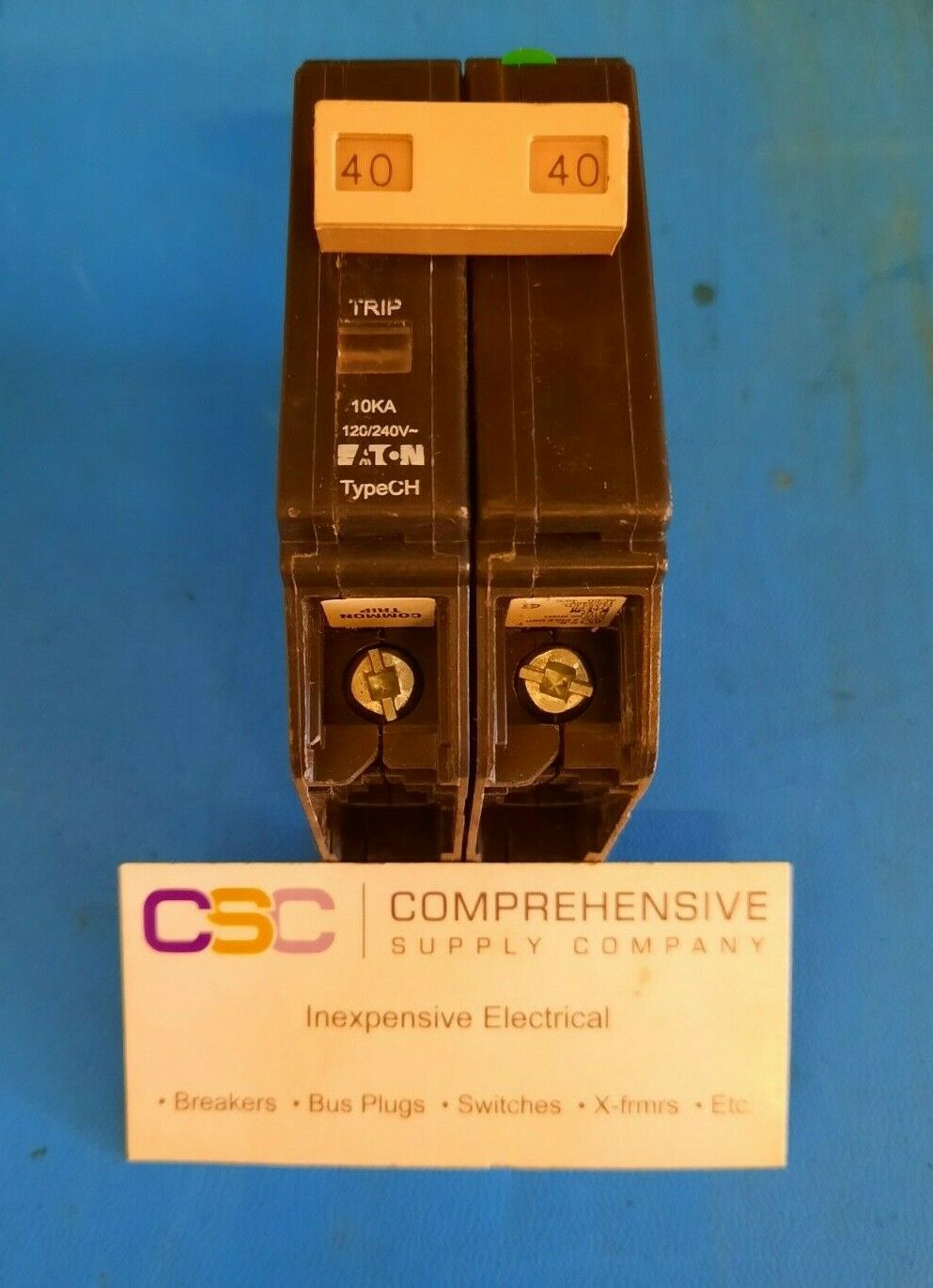 CHF240 - Eaton 40A Amp 2P Pole 10kA@120/240V Plug On Circuit Breaker