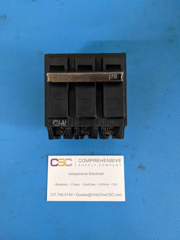 THQB32070 - GE 70A Amp 3P Pole 10kA@240V Bolt On Circuit Breaker - Older Series