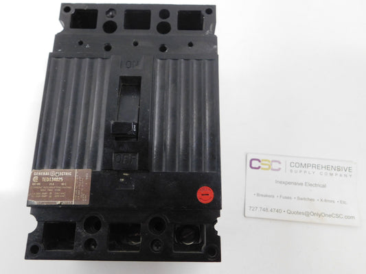 TED134025 - GE 25A Amp 3P Pole 14kA@480V Bolt On Circuit Breaker - Older Series