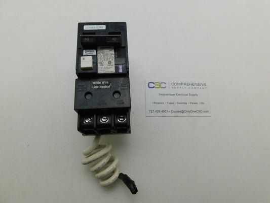 BF240A - Siemens 40A Amp 2P Pole 10kA@120/240V Bolt On Ground Fault GFCI Circuit Breaker