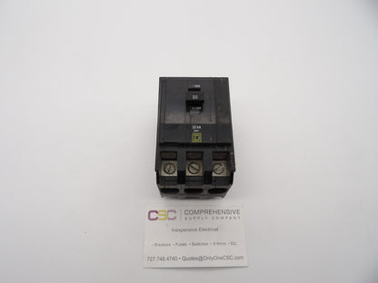 QOB350VH - Square D 50A Amp 3P Pole 22kA@240V Bolt On Circuit Breaker