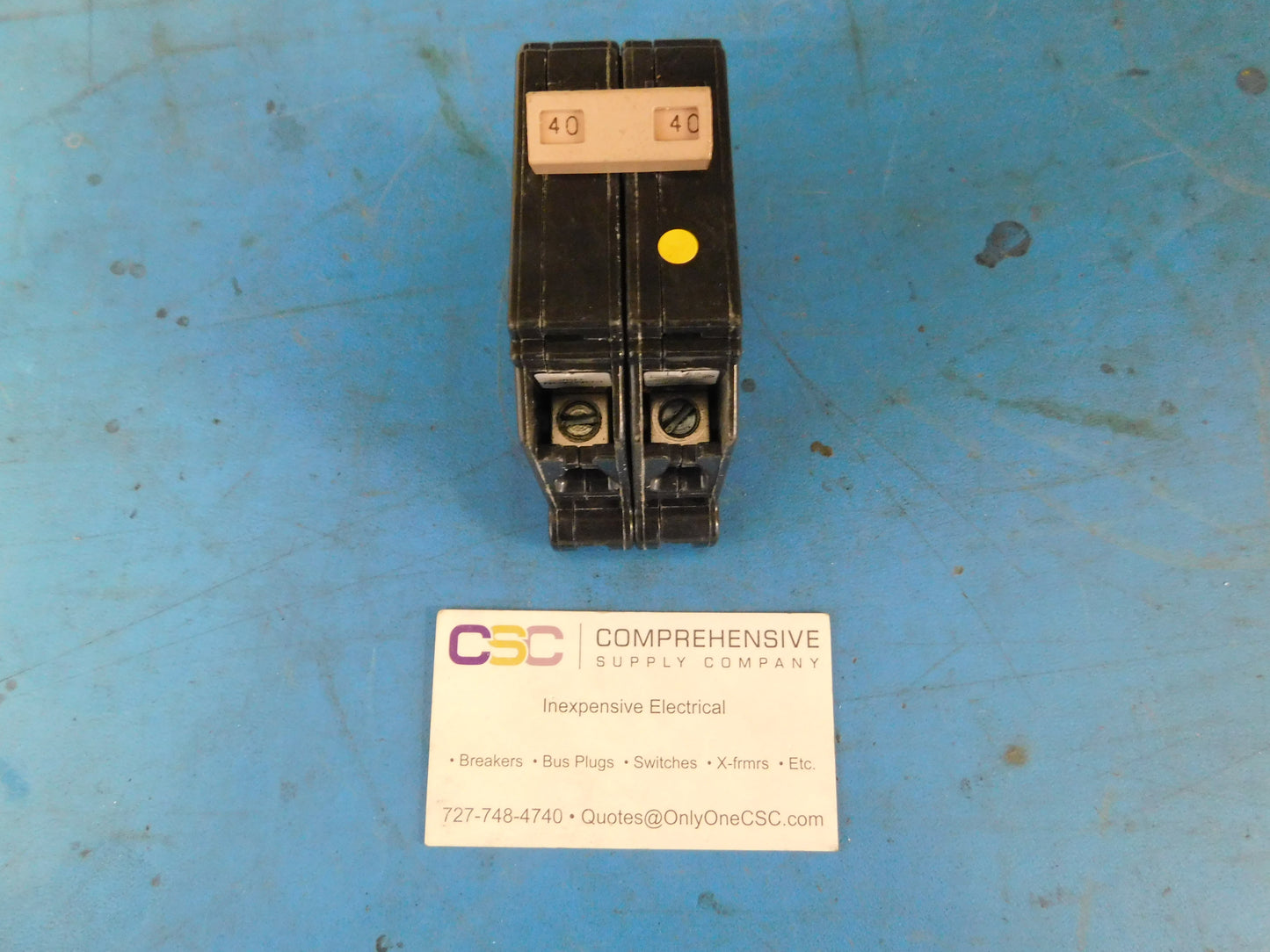 CH240 - Cutler Hammer 40A Amp 2P Pole 10kA@120/240V Plug On Circuit Breaker