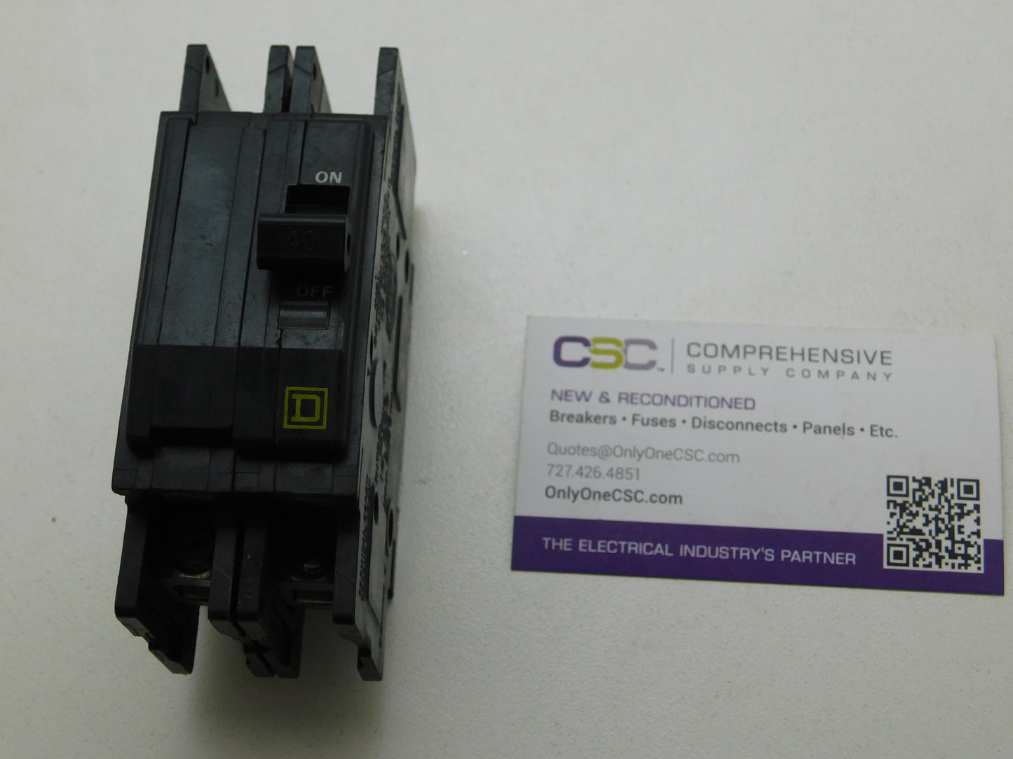 QOU240 - Square D 40A Amp 2P Pole 10kA@120/240V Feed Through Circuit Breaker