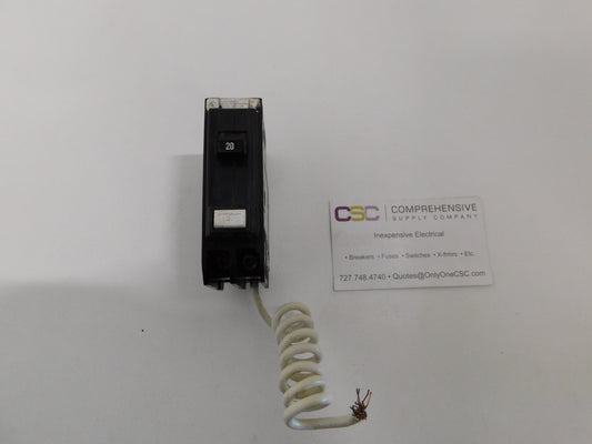 GFCB120 - Eaton 20A Amp 1P Pole 10kA@120V Plug On Ground Fault GFCI Circuit Breaker